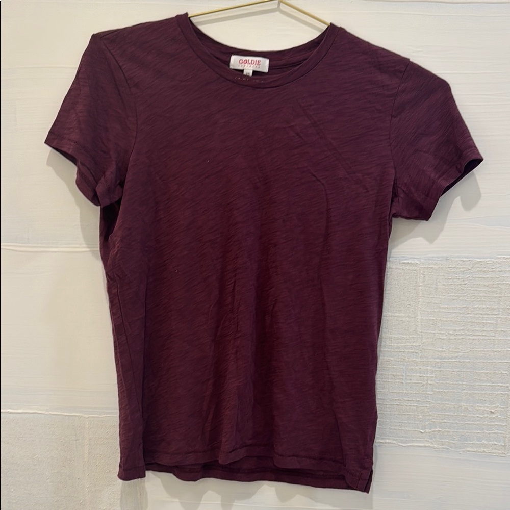 Goldie Red Fitted Short Sleeve T-Shirt